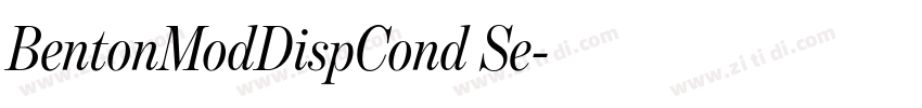 BentonModDispCond Se字体转换